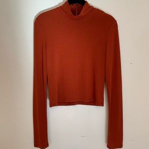 Alice + Olive Orange Turtleneck